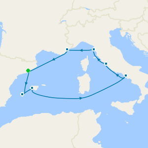 Western Mediterranean Fly Cruise from Barcelona