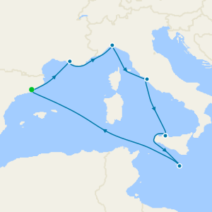 France, Italy & Malta Fly Cruise from Barcelona