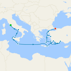 Italy & Ancient Isles Fly Cruise from Rome