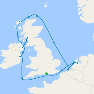 Portsmouth to Ireland, Scotland & More