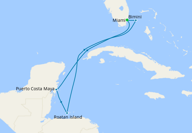 Map of the cruise