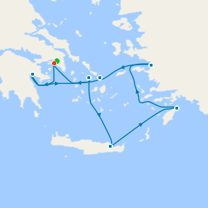Greek Isles - Athens Roundtrip with Stay