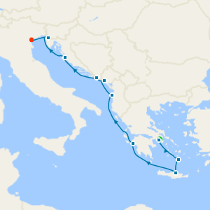 Icons of Greece from Athens (Piraeus) to Venice (Fusina) with Stay