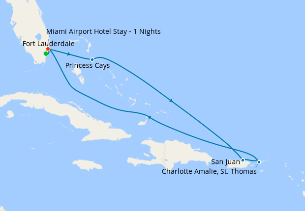 Eastern Caribbean With St Thomas From Ft Lauderdale With 1nt Stay   354606 