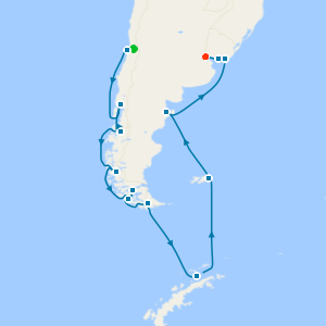 South America & Antarctica with Santiago and Buenos Aires Stays