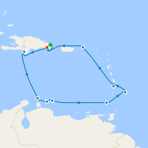 Curacao, Aruba & Barbados from Punta Cana with Stay