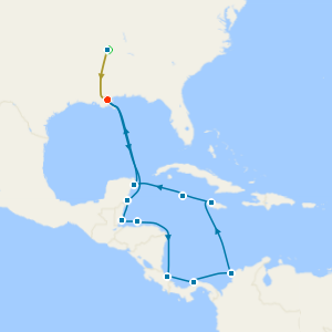 Caribbean & Cozumel with Memphis and New Orleans Stays