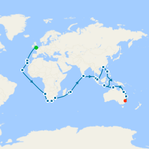 Southampton to Sydney