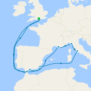 Italy, France & Spain from Southampton