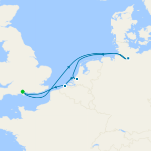 Hamburg, Rotterdam & Zeebrugge from Southampton