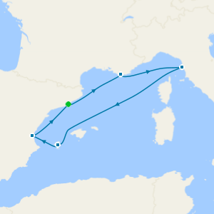 Italy, France & Spain from Barcelona