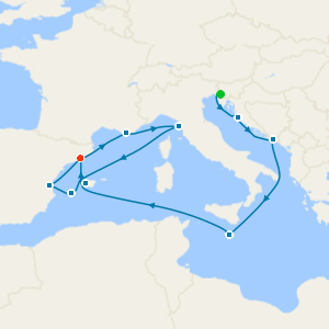 Adriatic & Western Mediterranean from Trieste