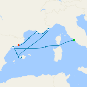 Western Mediterranean from Civitavecchia