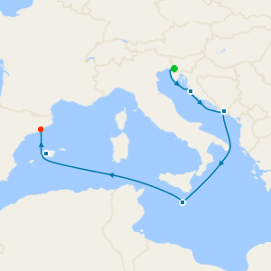 Central Mediterranean from Trieste