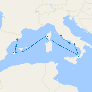 Italy, France & Spain from Barcelona
