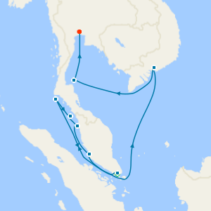Thailand, Malaysia & Vietnam with Singapore Stay 