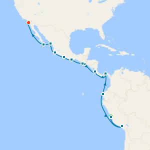 South America with Lima and San Diego Stays