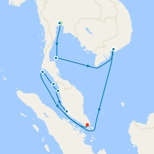 Bangkok Stay & River Kwai Tour with Thailand, Malaysia & Vietnam