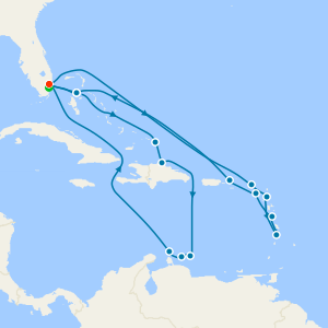 Southern Caribbean Seafarer & Eastern Wayfarer from Ft Lauderdale with Miami Beach Stay