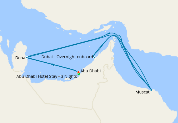 United Arab Emirates & Qatar from Abu Dhabi with Stay , Costa Cruises ...