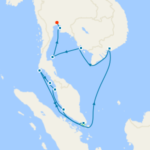 Thailand, Malaysia & Vietnam from Singapore to Bangkok with Stays