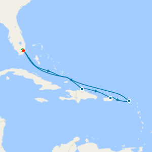 Eastern Caribbean Fly Cruise from Miami