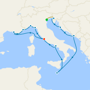 Adriatic & Western Mediterranean from Trieste with Venice Stay