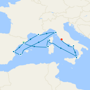 Italy, France & Spain from Barcelona with Stay