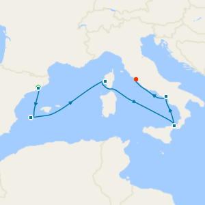 Italy, France & Spain from Barcelona with Stay
