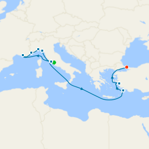 Istanbul, Greek Islands & Mediterranean with Rome and Istanbul Stays