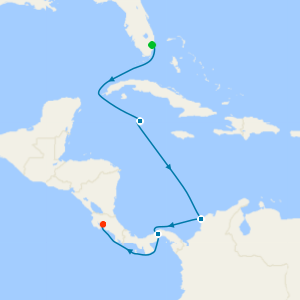 Panama Canal & Central America  from Fort Lauderdale to Puerto Caldera
