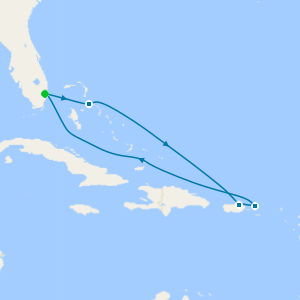 Eastern Caribbean from Ft. Lauderdale