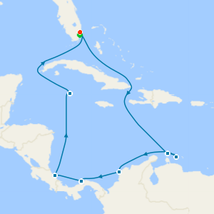 Panama Canal with Costa Rica & Caribbean Holiday from Ft. Lauderdale with Miami Beach Stay
