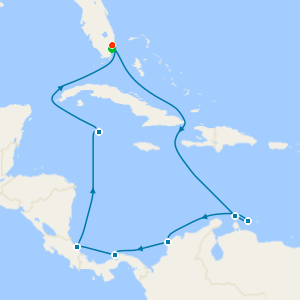 Southern Caribbean with Panama from Ft. Lauderdale with Miami Beach Stay