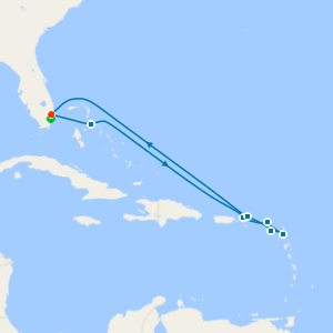 Southern Caribbean with Tortola from Ft. Lauderdale with Miami Beach Stay