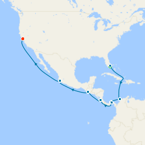 Panama Canal Holiday with Miami Beach and San Francisco Stays