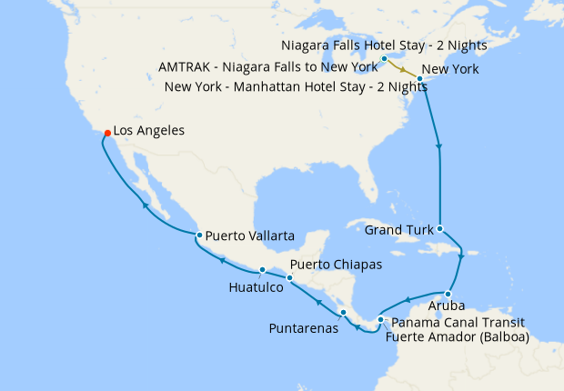 Niagara Falls & Panama Canal from New York with Stays, Princess Cruises