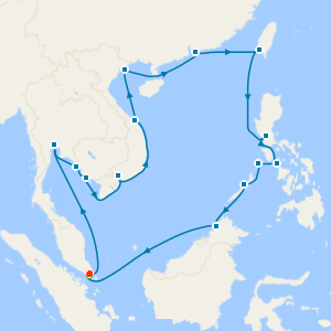 Circle the South China Sea - Singapore Roundtrip with Stay