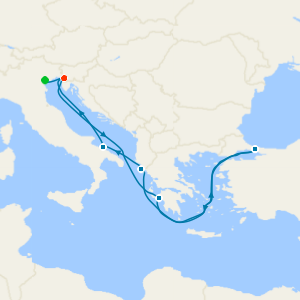 Italy, Greece & Turkey from Trieste with Venice Stay