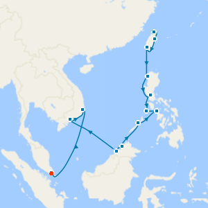 Taiwan, Philippines & Vietnam from Taipei to Singapore with Stays