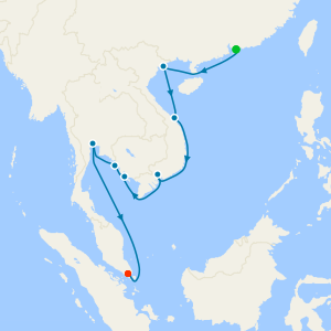 Thailand, Cambodia & Vietnam from Hong Kong to Singapore