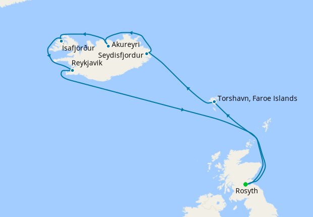 Exploring the Land of Fire & Ice from Rosyth, Fred. Olsen, 10th July 