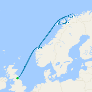 In Search of the Northern Lights with Lofoten from Newcastle