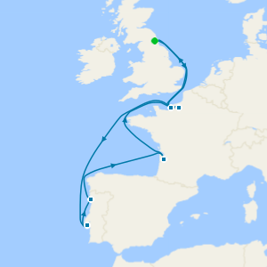 River Cities of France & Portugal from Newcastle