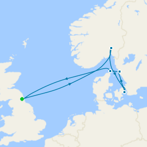 Scenic Waterways & Cities of Scandinavia from Newcastle