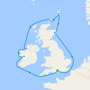 Scenic Islands & Coastlines of Scotland & Ireland from Southampton