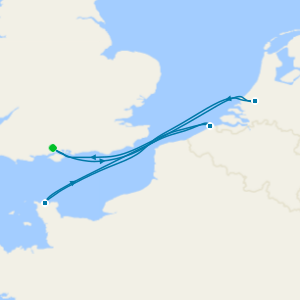 Netherlands, France & Belgium from Southampton