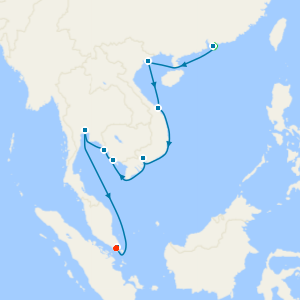 Thailand, Cambodia & Vietnam from Hong Kong to Singapore with Stays