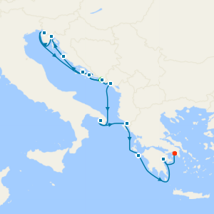 Dalmatian Coast & Balkan Jewels from Dubrovnik to Athens with Stay