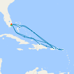 Eastern & Western Caribbean Adventure from Ft. Lauderdale with Miami Beach Stay